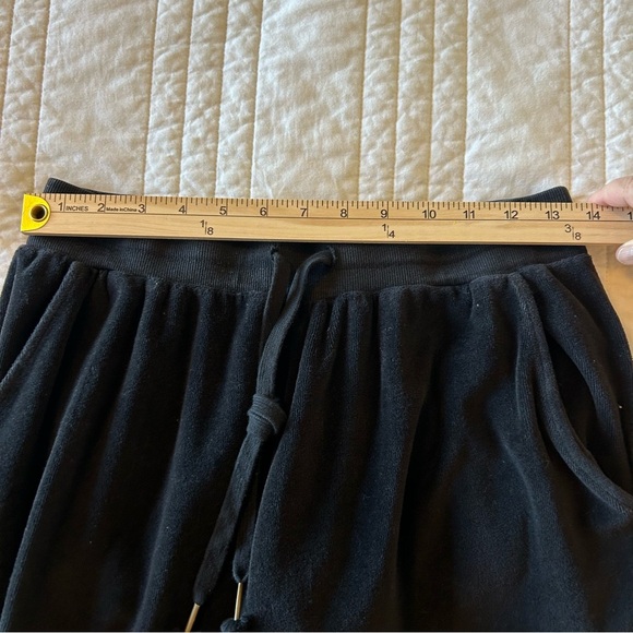 Young Fabulous & Broke Black Velour Joggers. Size Small. - Picture 8 of 13